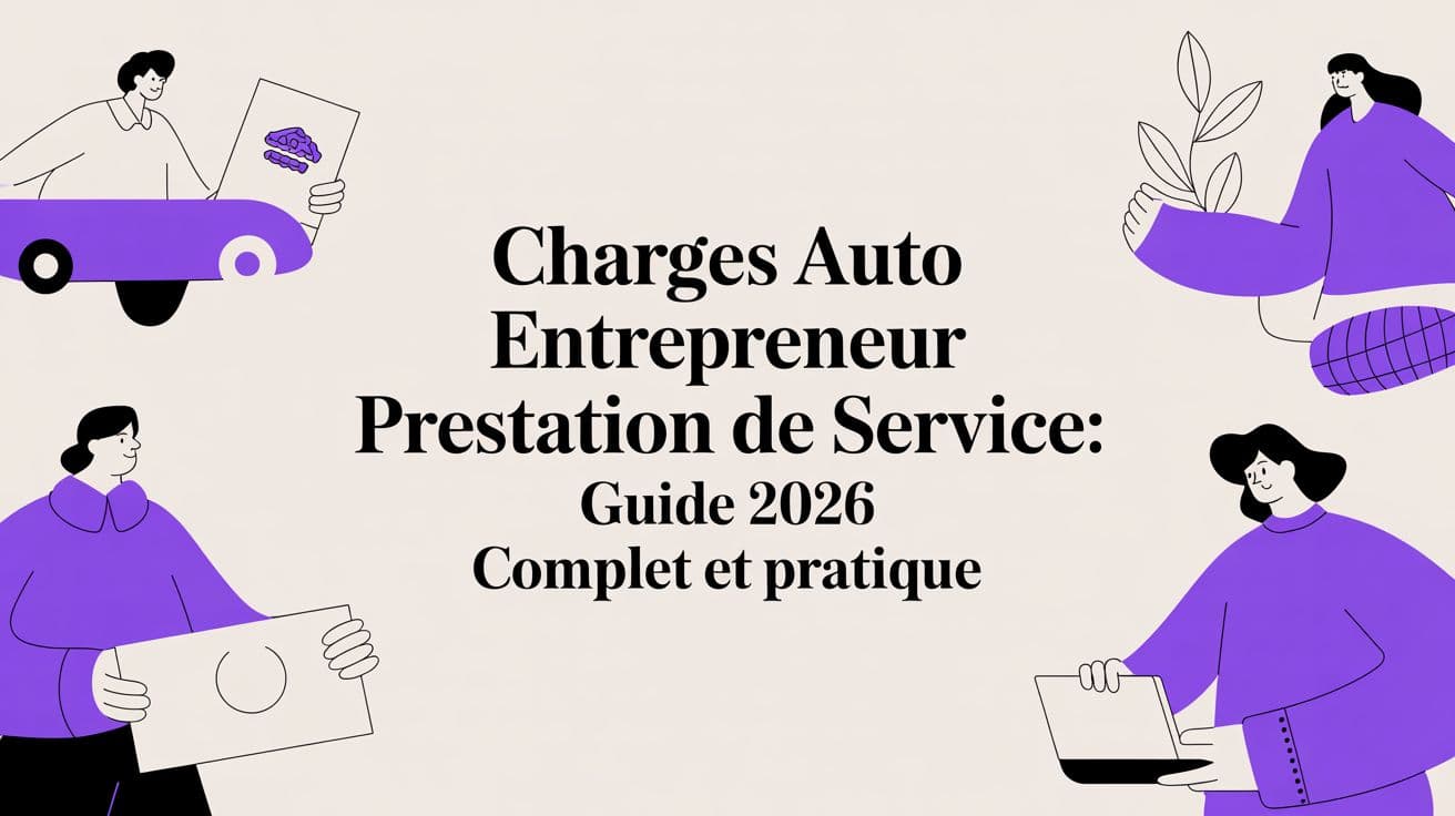 Charges auto entrepreneur prestation de service: Guide 2026 complet et pratique