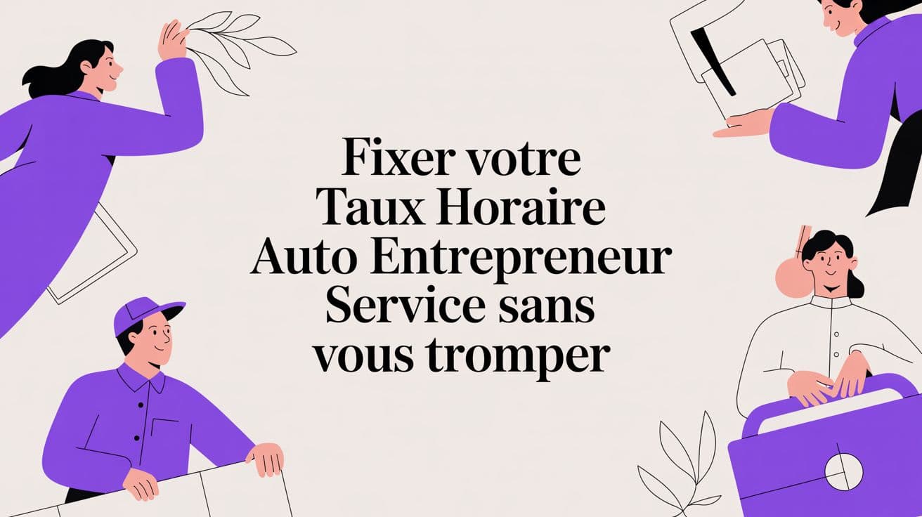 Fixer votre taux horaire auto entrepreneur service sans vous tromper