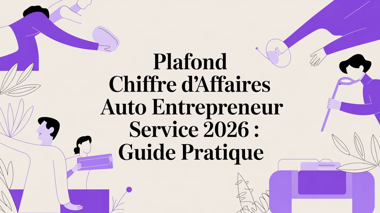 Plafond chiffre d'affaires auto entrepreneur service 2026 : Guide pratique